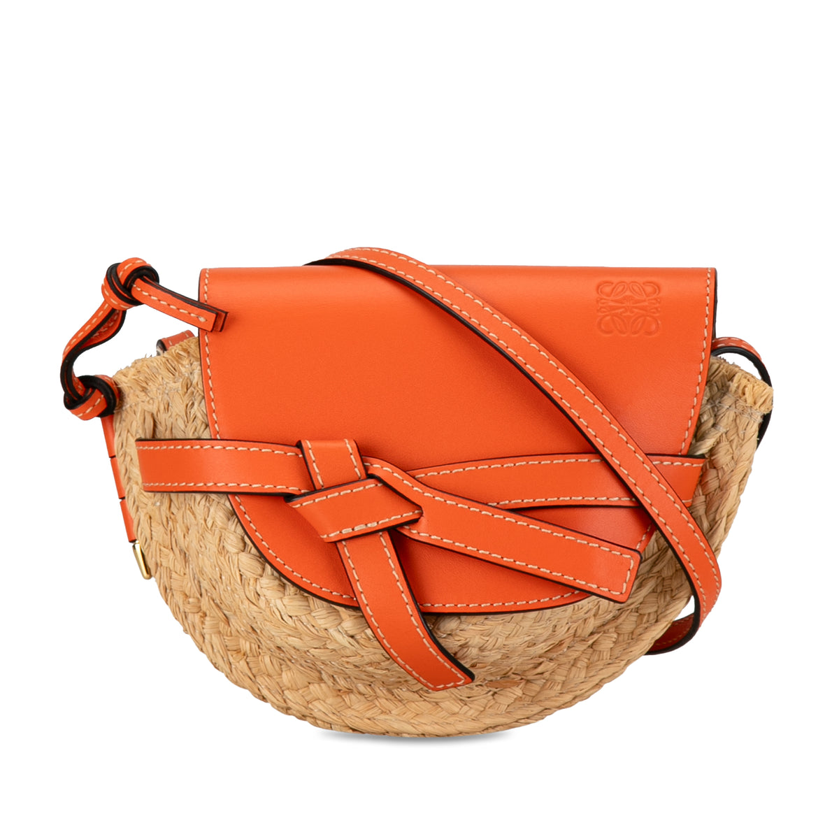 Mini Raffia Gate Crossbody Bag_0