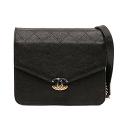 Paris-Cuba Square Quilted Caviar Thread Around Wallet On Chain