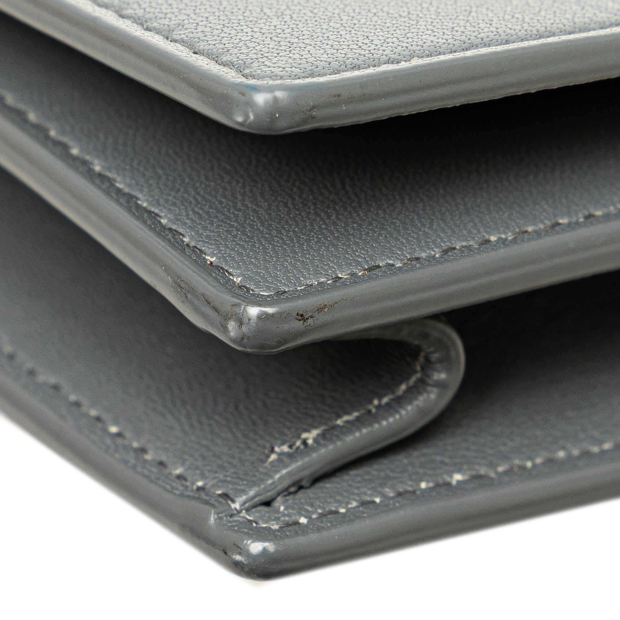 Leather Frame Wallet on Chain