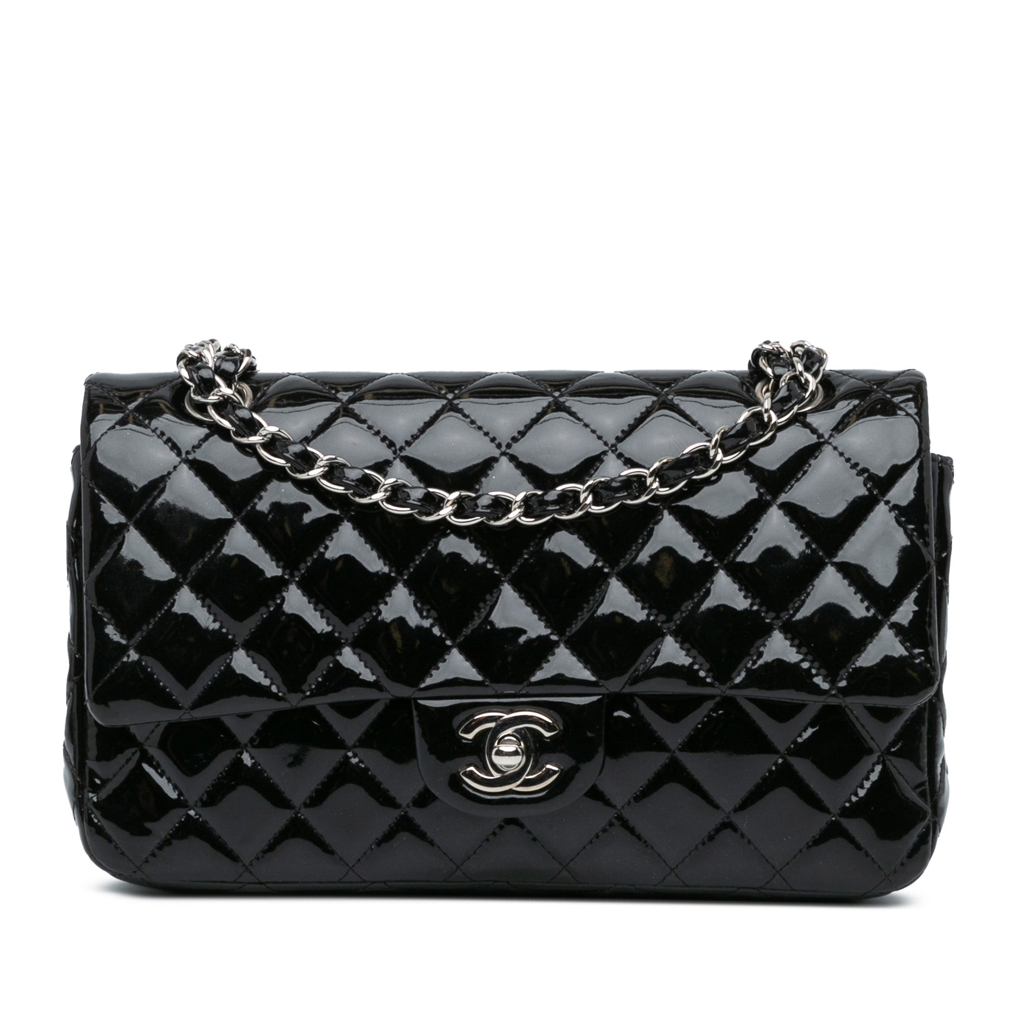 Medium Classic Patent Double Flap