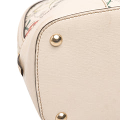 Small Leather Flora Nice Dome Satchel