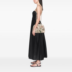 Small Leather Flora Nice Dome Satchel