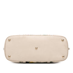 Small Leather Flora Nice Dome Satchel