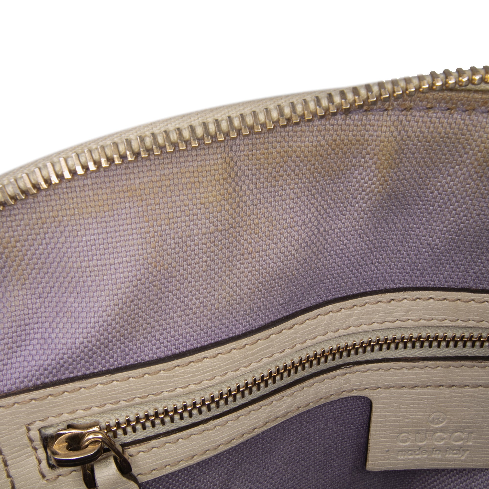 Small Leather Flora Nice Dome Satchel