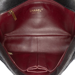 Medium Diagonal Quilted Goatskin Flap