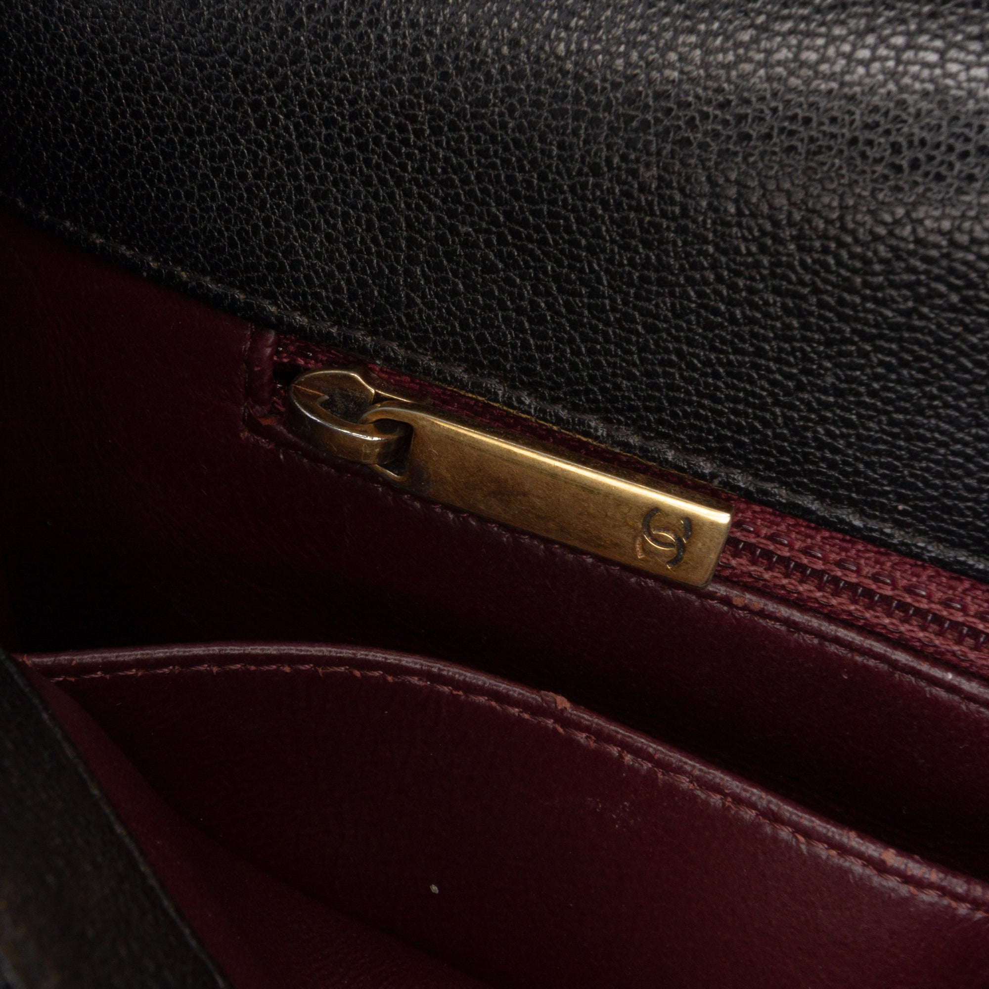 Medium Diagonal Quilted Goatskin Flap