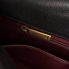 Medium Diagonal Quilted Goatskin Flap