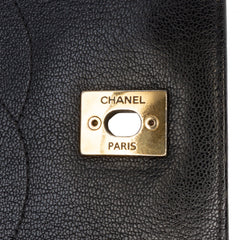 Medium Diagonal Quilted Goatskin Flap