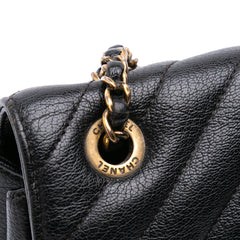 Medium Diagonal Quilted Goatskin Flap