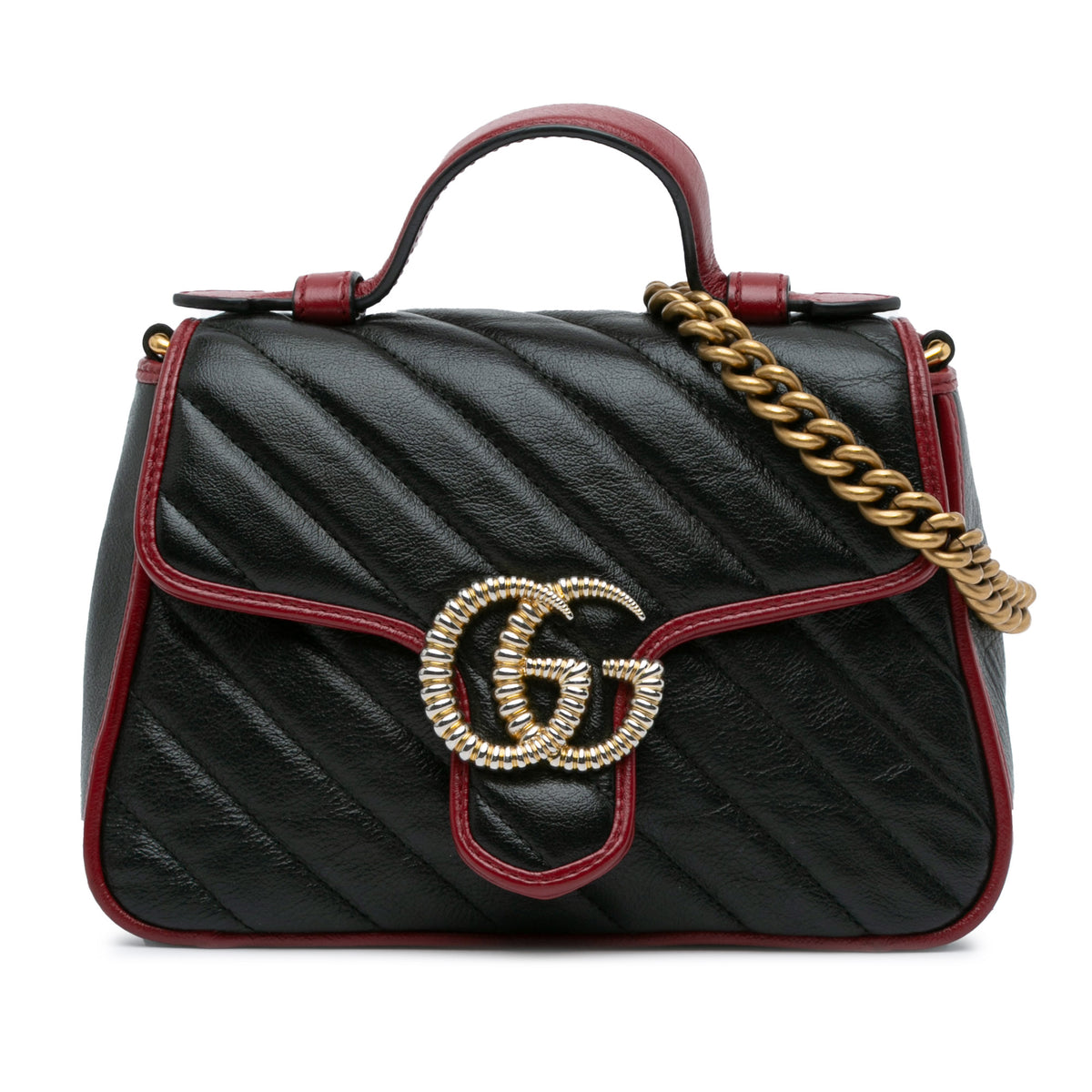 Mini GG Marmont Torchon Top Handle Bag_0