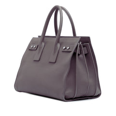 Small Grained Calfskin Supple Sac De Jour Satchel