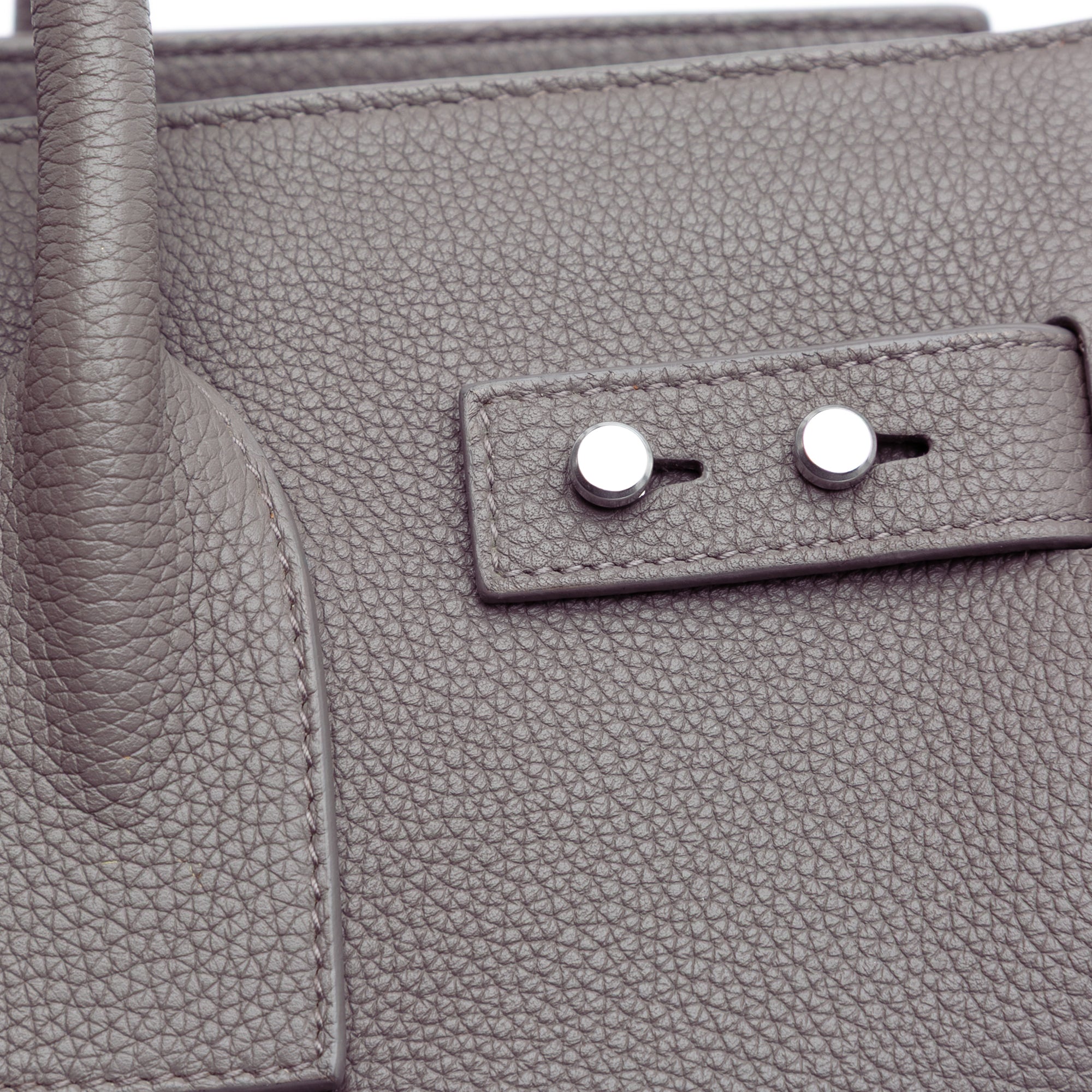 Small Grained Calfskin Supple Sac De Jour Satchel