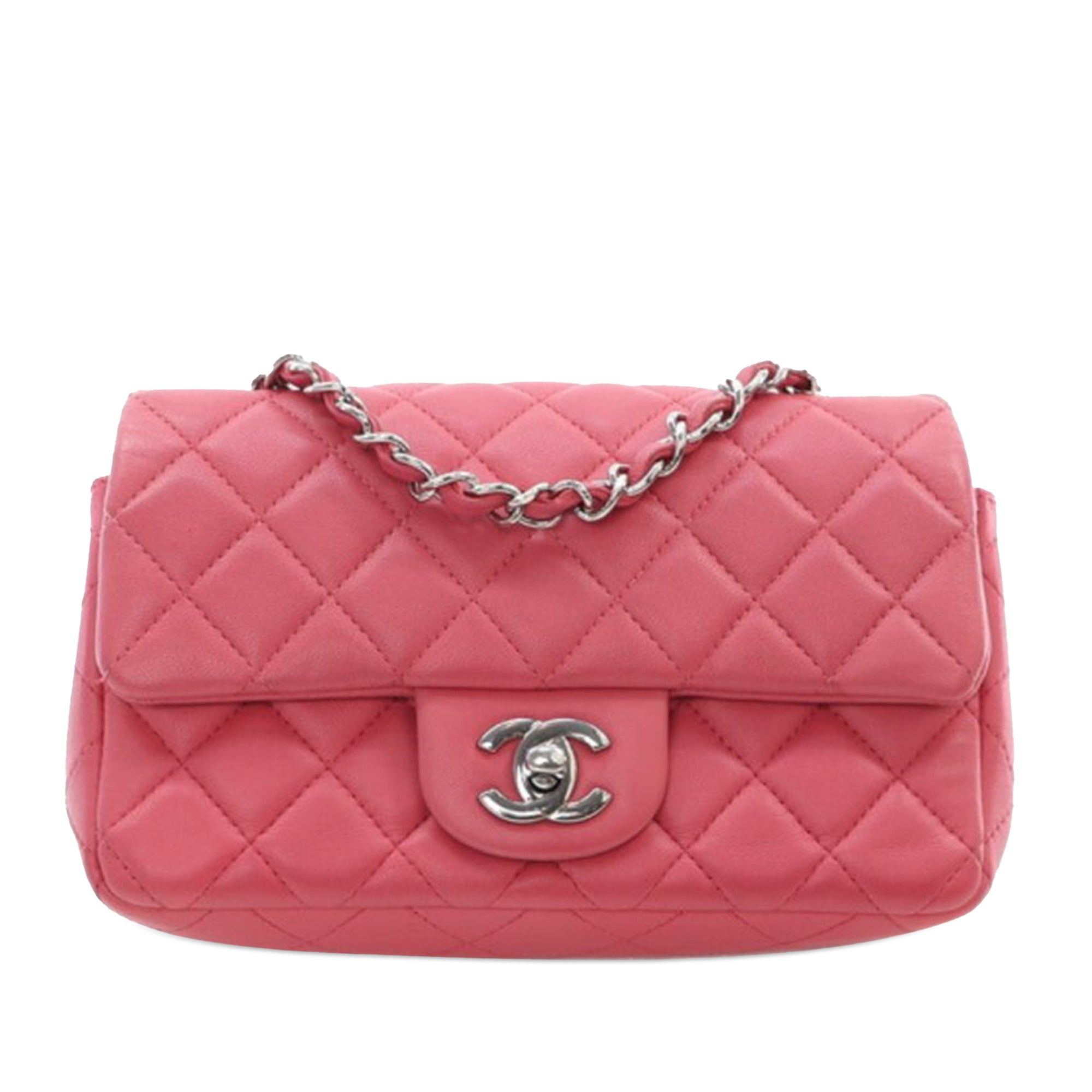 Mini Rectangular Classic Lambskin Single Flap