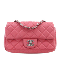 Mini Rectangular Classic Lambskin Single Flap