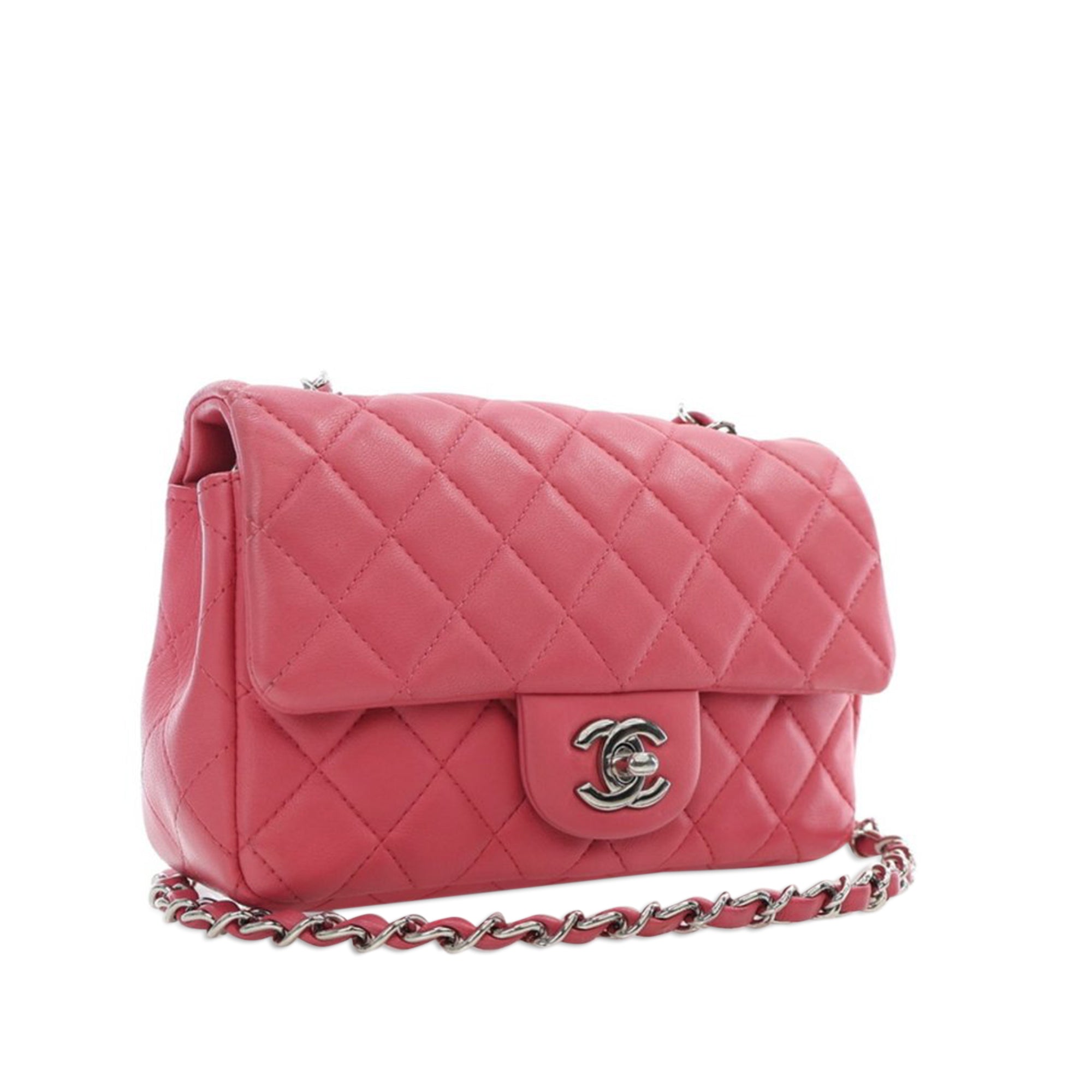 Mini Rectangular Classic Lambskin Single Flap