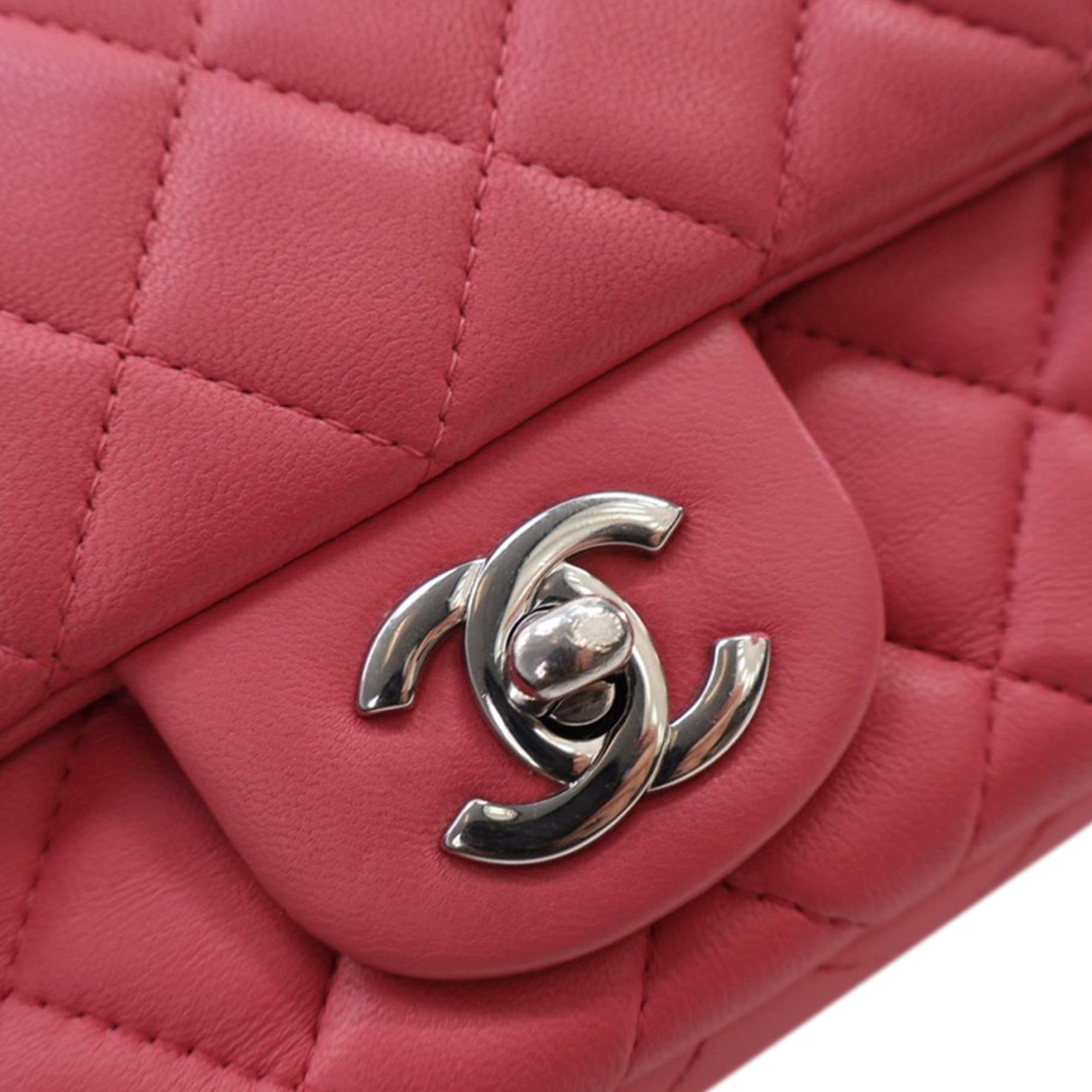Mini Rectangular Classic Lambskin Single Flap