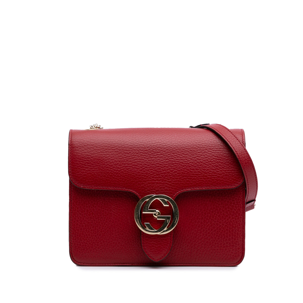 Small Dollar Calfskin Interlocking G Crossbody