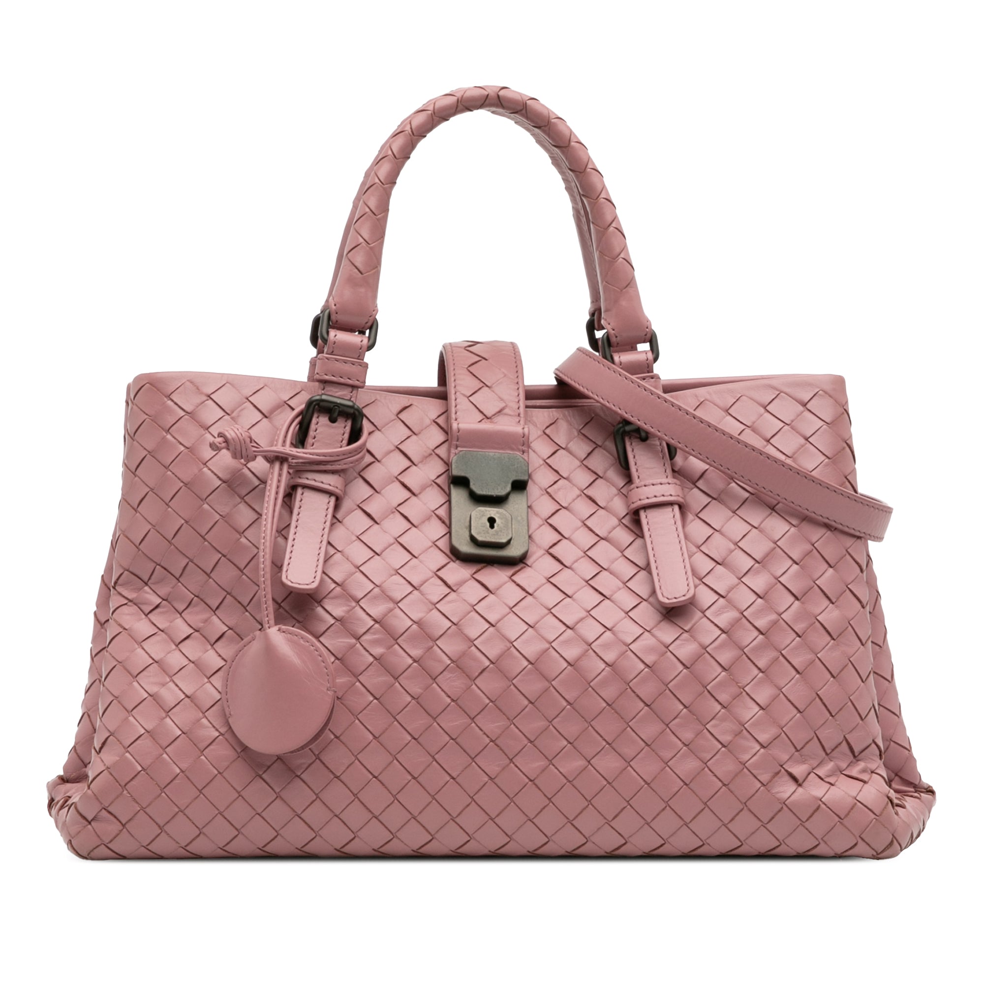 Small Nappa Intrecciato Roma Satchel