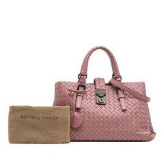 Small Nappa Intrecciato Roma Satchel