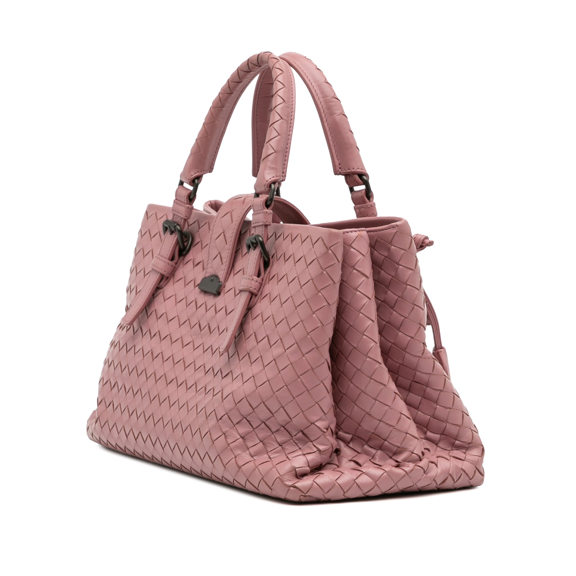 Small Nappa Intrecciato Roma Satchel