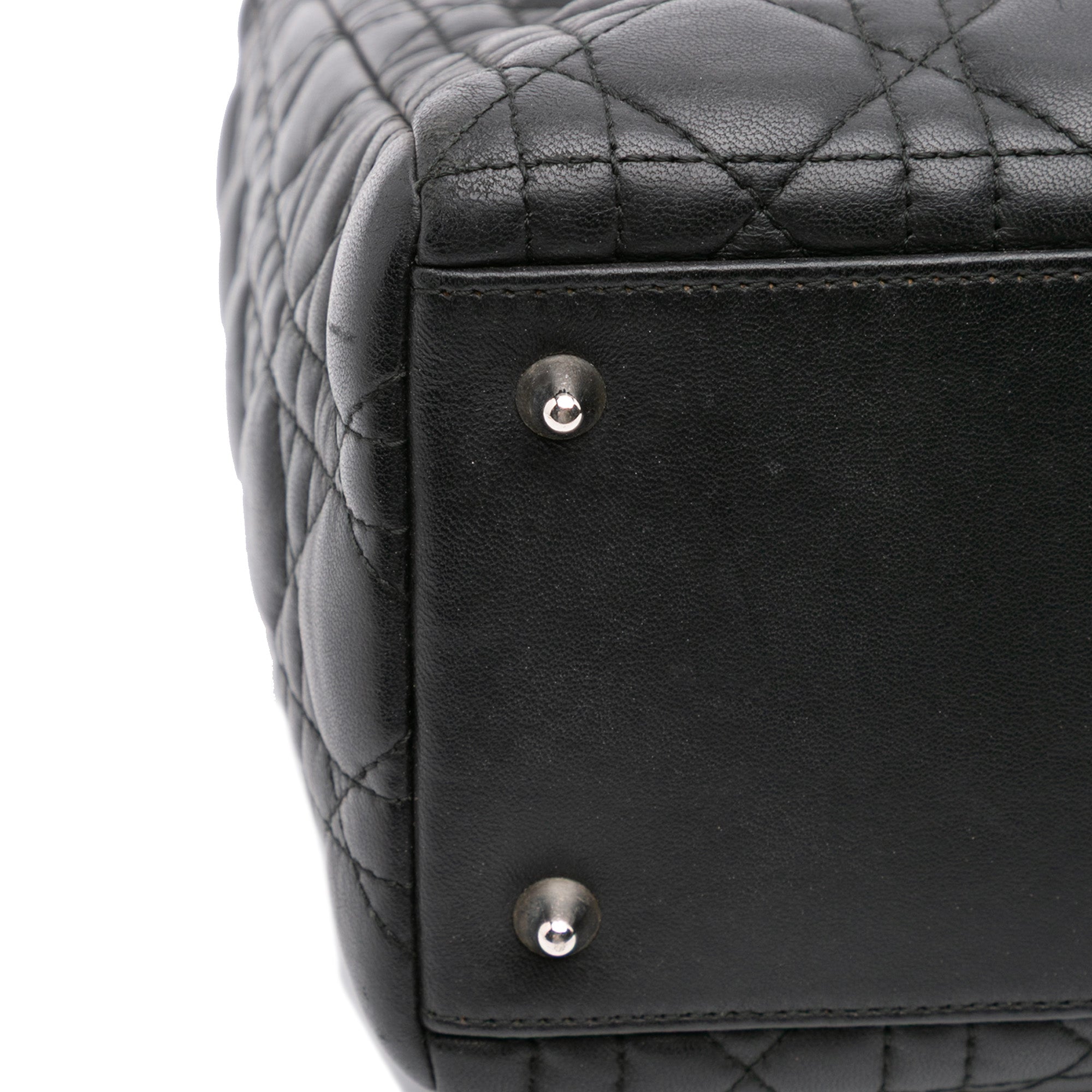 Medium Lambskin Cannage Lady Dior