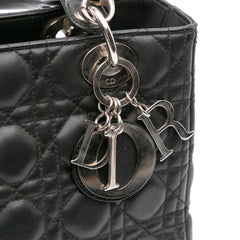 Medium Lambskin Cannage Lady Dior