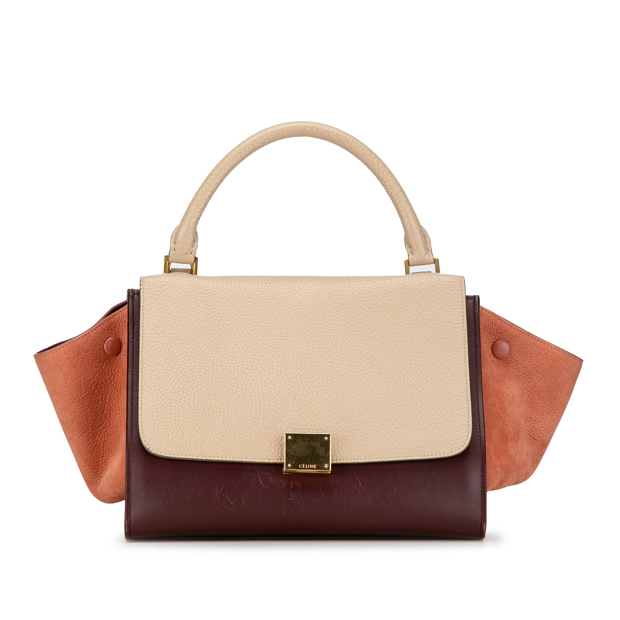 Small Tricolor Trapeze Satchel_0