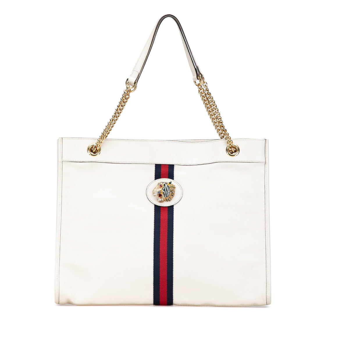 Large Web Leather Rajah Tote