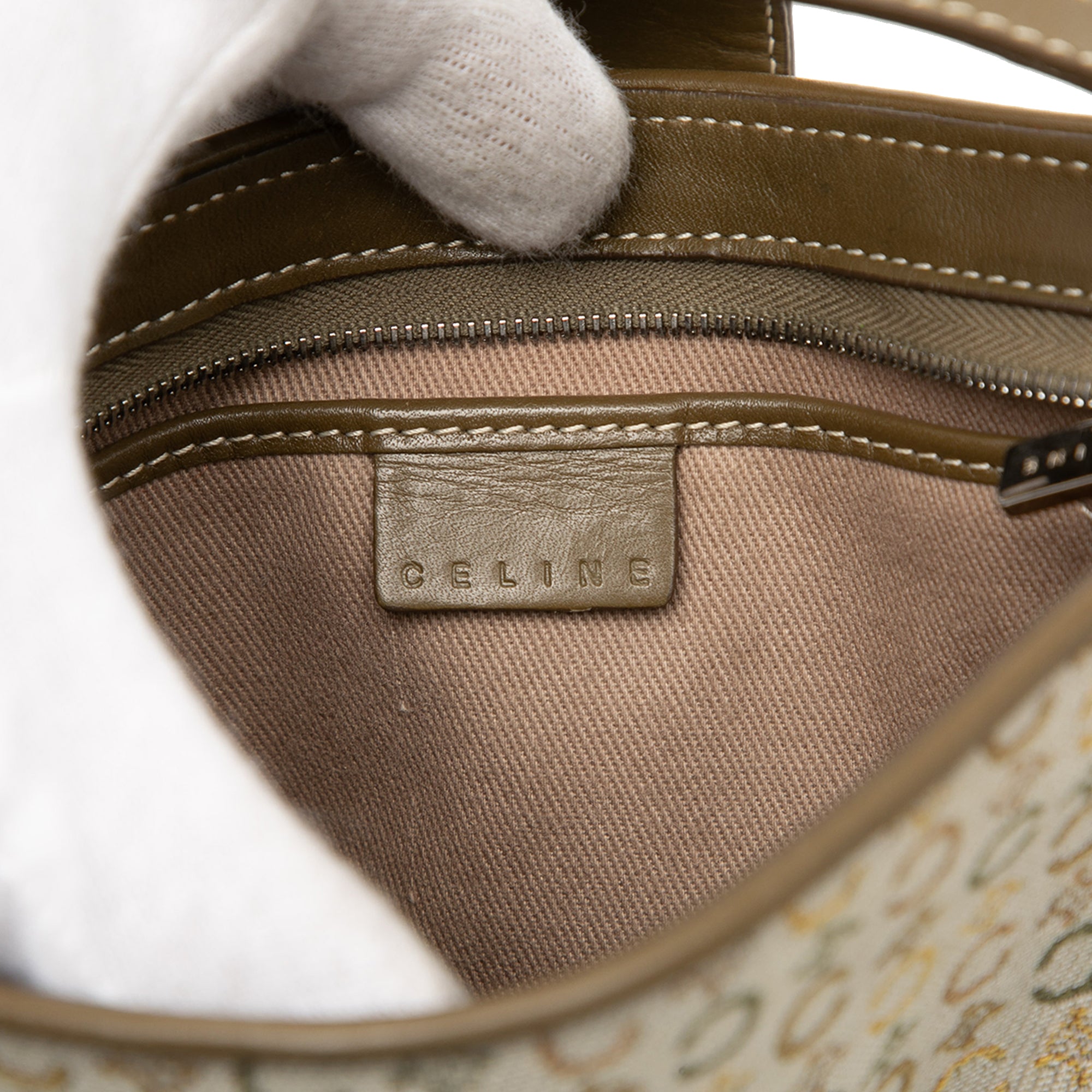 C Macadam Canvas Shoulder Bag