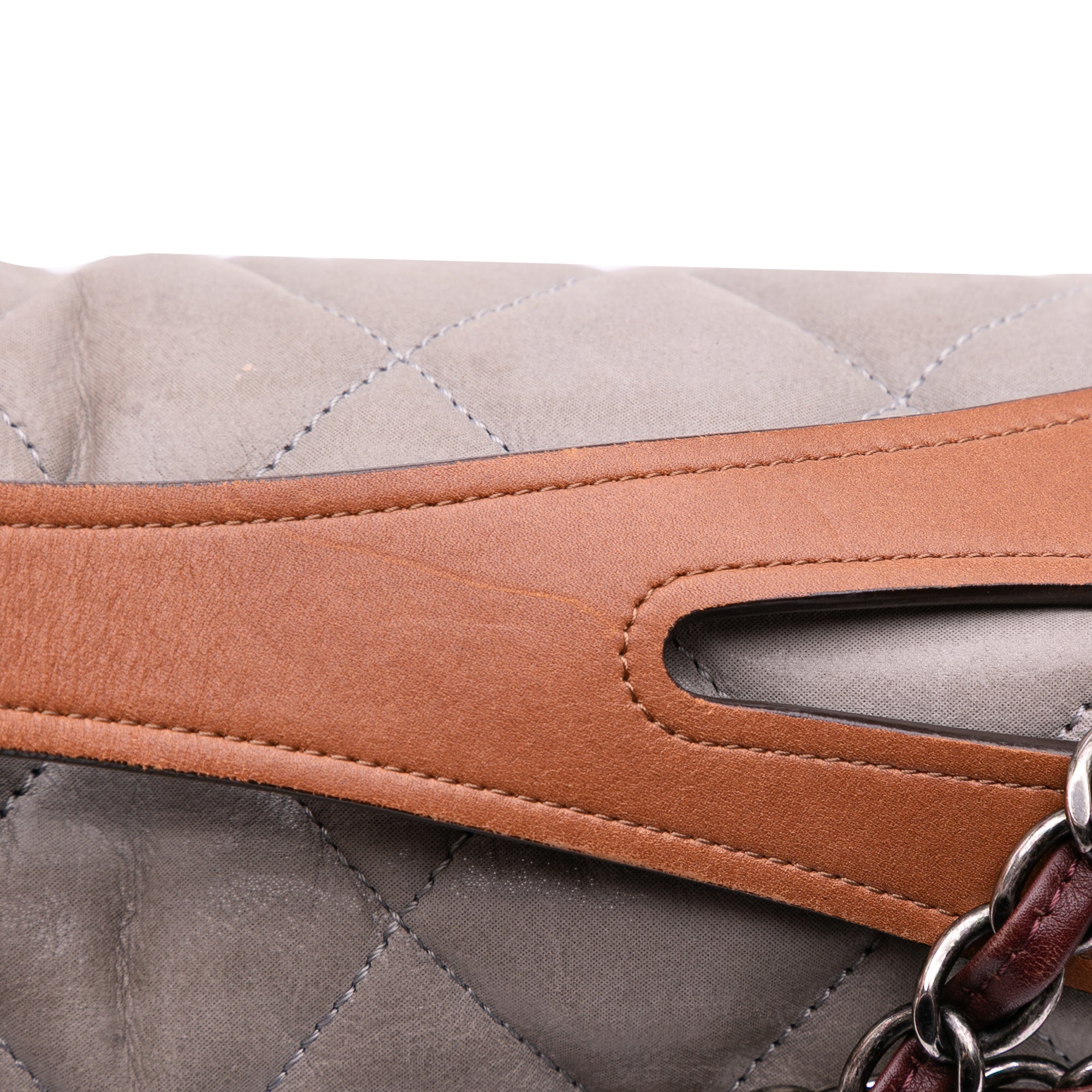 Jumbo Iridescent Calfskin In The Mix Flap