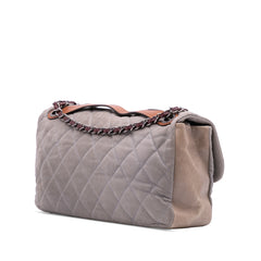 Jumbo Iridescent Calfskin In The Mix Flap