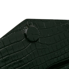 Croc Embossed Leather Uptown Pouch
