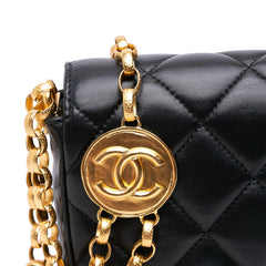 Small Quilted Lambskin CC Coin Flap
