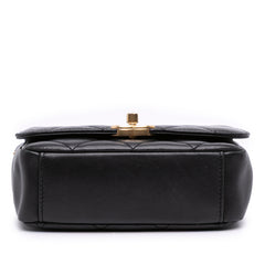 Small Quilted Lambskin CC Coin Flap