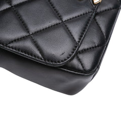 Small Quilted Lambskin CC Coin Flap