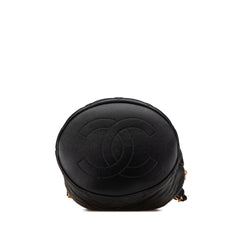 Quilted Lambskin Pearl Crown Drawstring Bucket Bag
