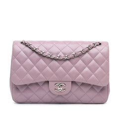 Jumbo Classic Lambskin Double Flap