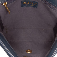 Mini Square Quilted Lambskin Bijoux Logo Chain Flap