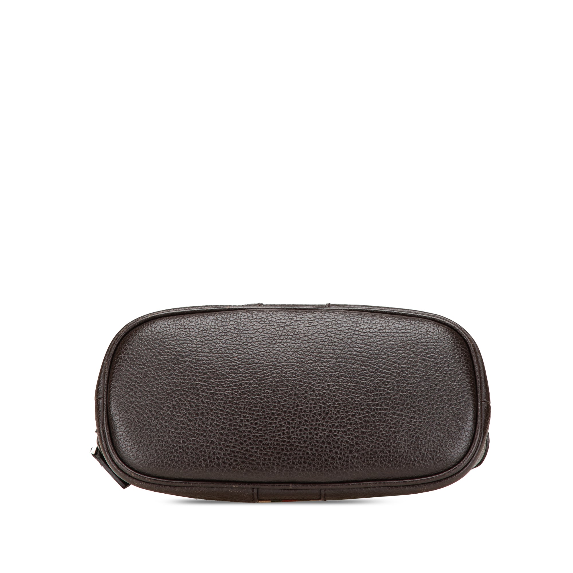 Mini Leather Web Dome Satchel