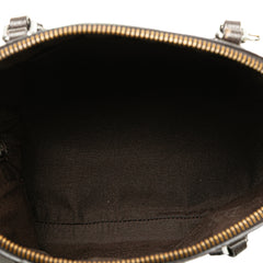 Mini Leather Web Dome Satchel