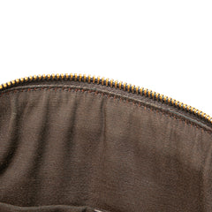 Mini Leather Web Dome Satchel