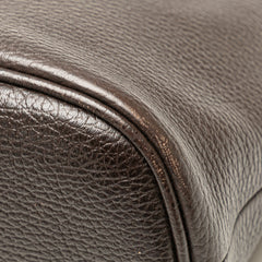Mini Leather Web Dome Satchel