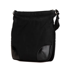 Vitello Trimmed Tessuto Zip Top Crossbody