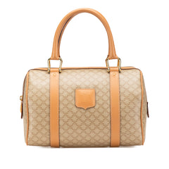 Macadam Coated Canvas Boston Bag