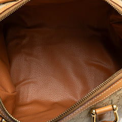 Macadam Coated Canvas Boston Bag