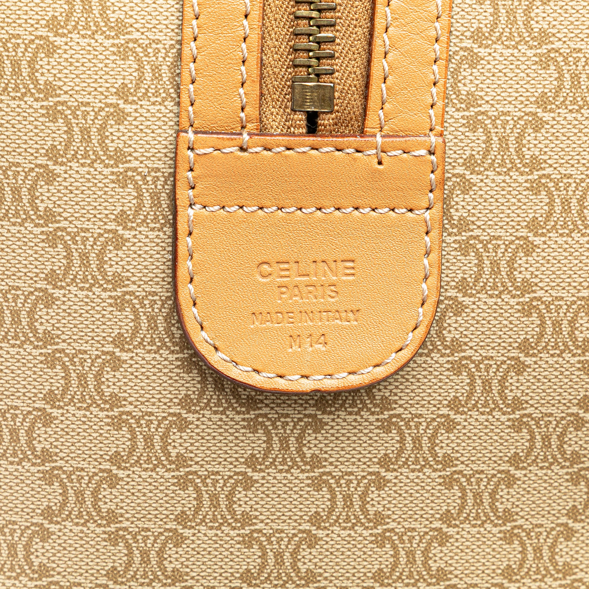 Macadam Coated Canvas Boston Bag
