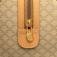 Macadam Coated Canvas Boston Bag