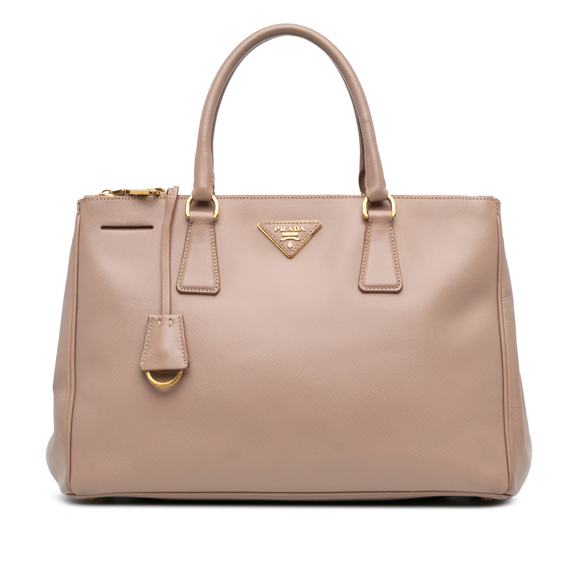 Large Saffiano Galleria Double Zip Satchel