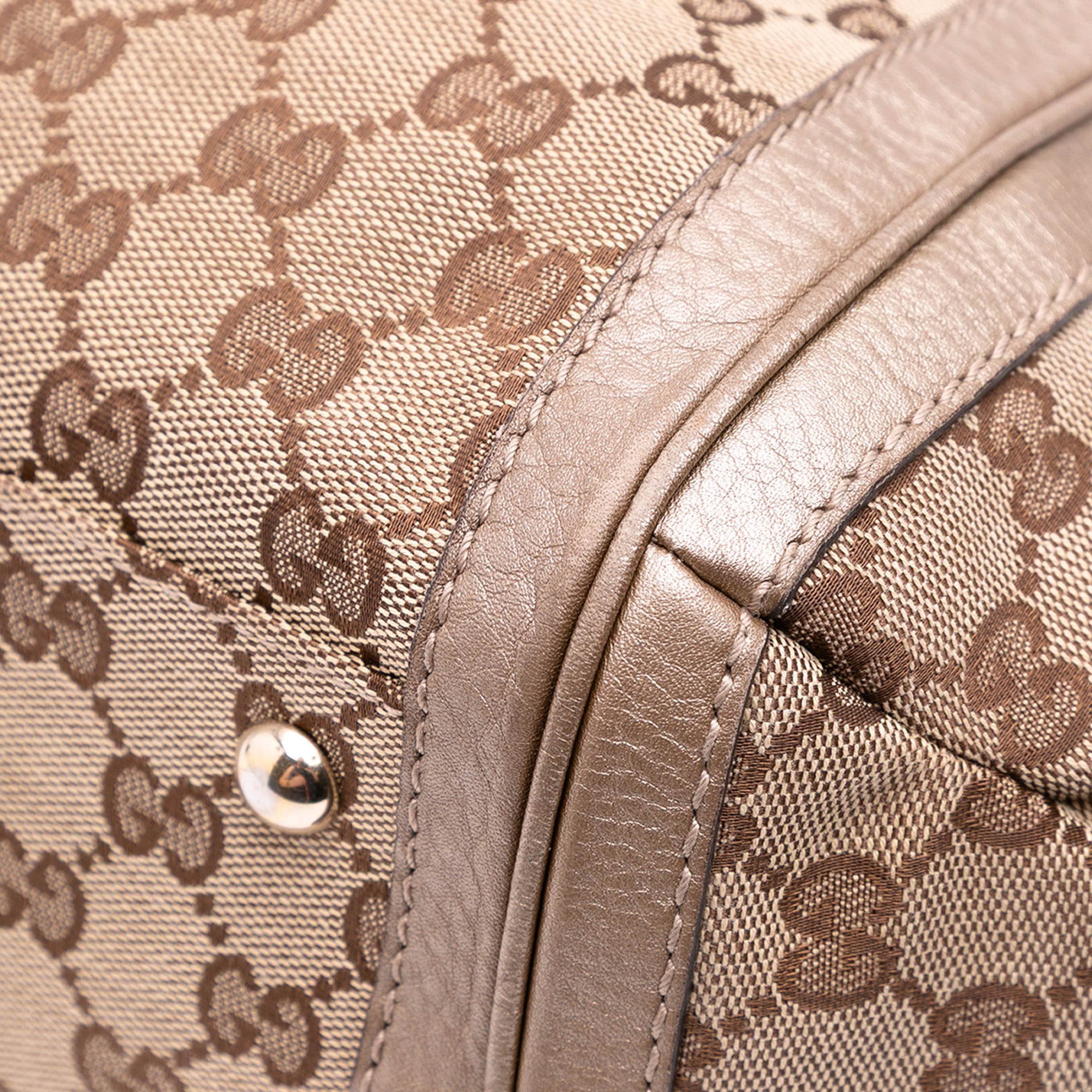 Large GG Canvas Bella Satchel
