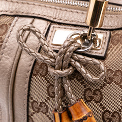 Large GG Canvas Bella Satchel